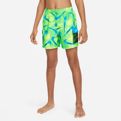 Nike Swim Older Kids' (Boys') 10cm (approx.) Volley Swimming Shorts - Green - Polyester