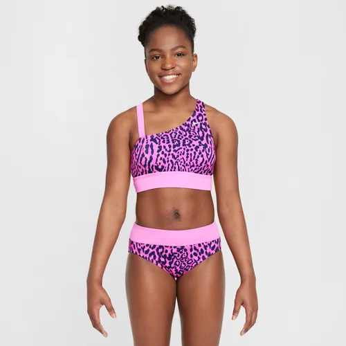 Nike Swim Wild Older Kids' (Girls') Asymmetrical Monokini - Red - Polyester