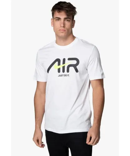Nike Swoosh Air Mens T Shirt in White Jersey