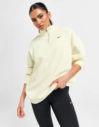 Nike Swoosh Fleece 1/4 Zip - Yellow - Womens