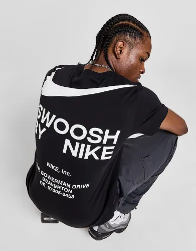 Nike Swoosh T-Shirt - Black - Mens
