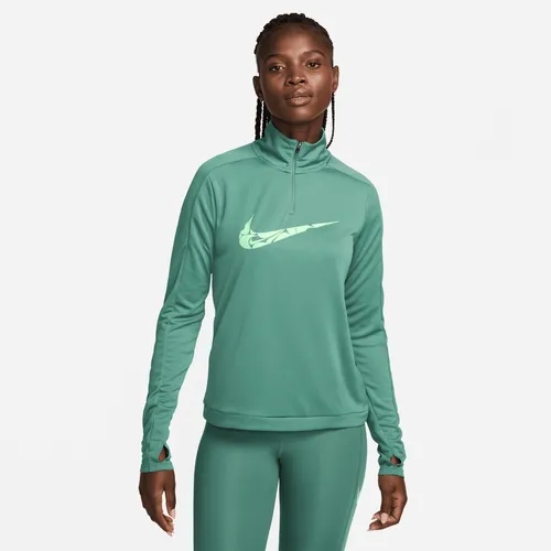 Nike Swoosh Women's Dri-FIT 1/4-Zip Mid Layer - Green - Polyester