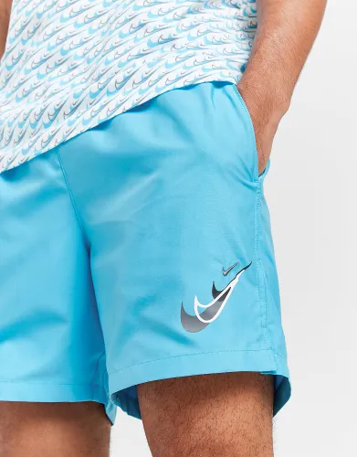 Nike Swoosh Woven Shorts - Blue - Mens