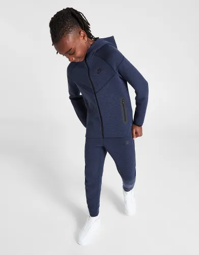 Nike Tech Fleece Full Zip Hoodie Junior - Obsidian Heather - Kids