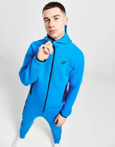 Nike Tech Fleece Full Zip Hoodie - Light Photo Blue - Mens