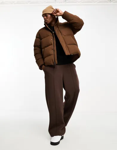 Nike Tech Fleece puffer jacket in brown
