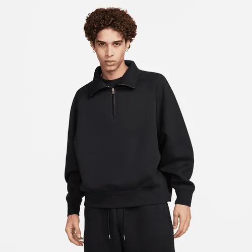 Nike Tech Fleece Re-imagined Men's 1/2-Zip Top - Black - Polyester