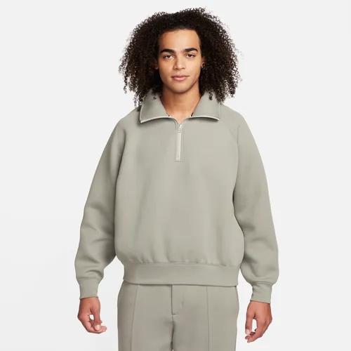 Nike Tech Fleece Re-imagined Men's 1/2-Zip Top - Grey - Polyester