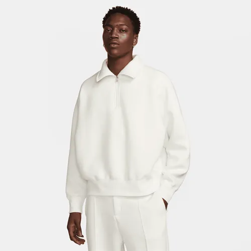 Nike Tech Fleece Re-imagined Men's 1/2-Zip Top - White - Polyester