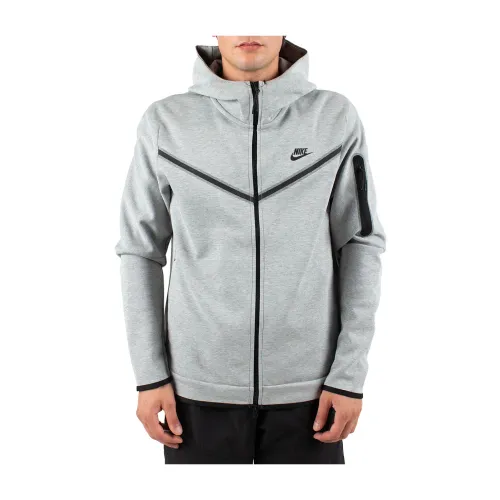 Nike , Tech Fleece Zip-up Hoodie ,Gray male, Sizes: