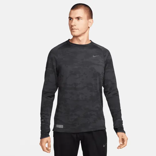 Nike Therma-FIT ADV Running Division Men's Long-Sleeve Running Top - Black - Polyester