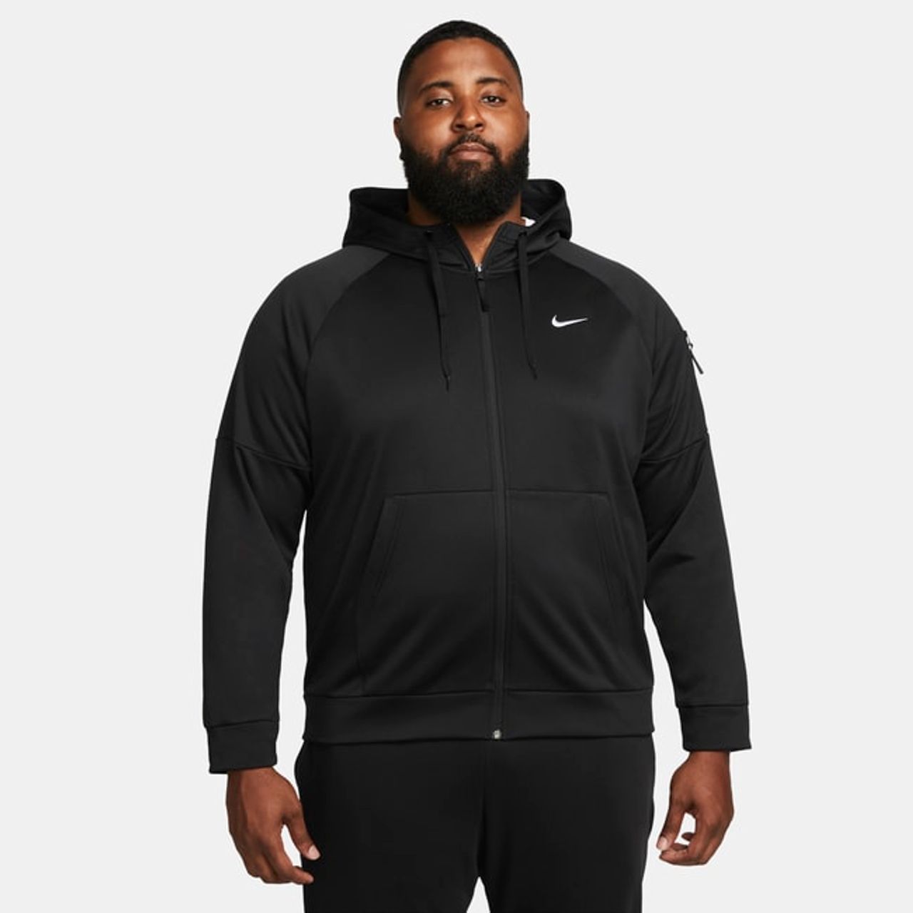 Nike Therma-FIT Men's Full-Zip Fitness Hoodie - Black DQ4830-010 ...