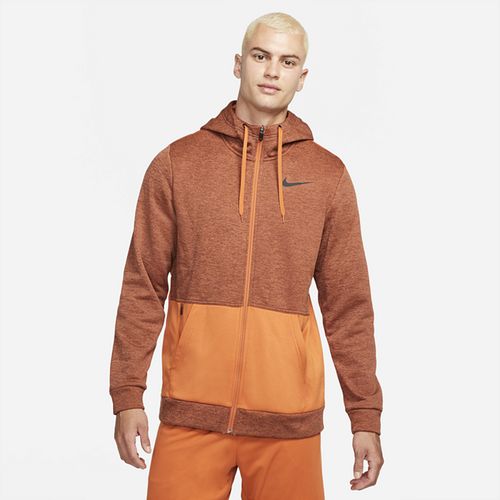 Nike Therma Men's Full-Zip Training Hoodie - Orange