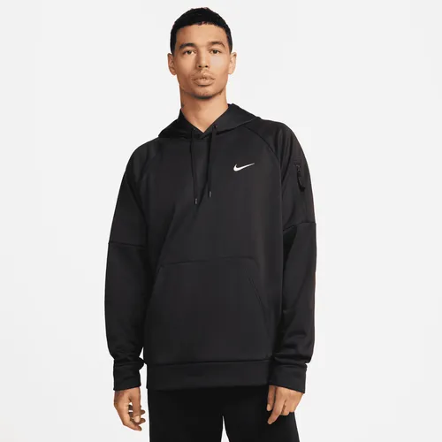 Nike Therma Men's Therma-FIT Hooded Fitness Sweatshirt - Black - Polyester
