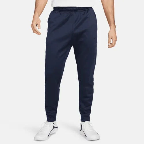 Nike Therma Men's Therma-FIT Tapered Fitness Trousers - Blue - Polyester