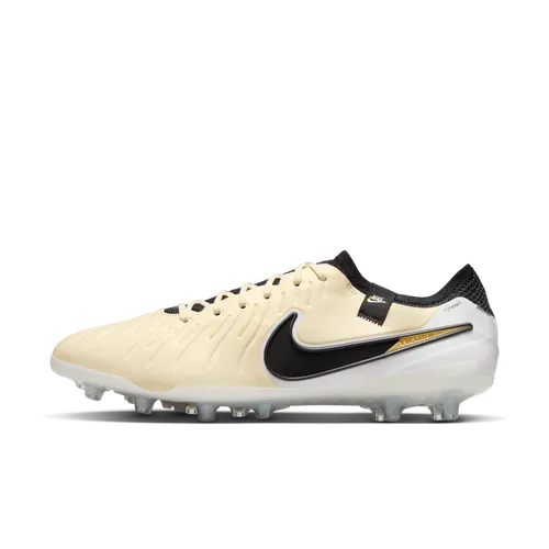 Nike Tiempo Legend 10 Elite Artificial-Grass Football Boot - Yellow - Leather