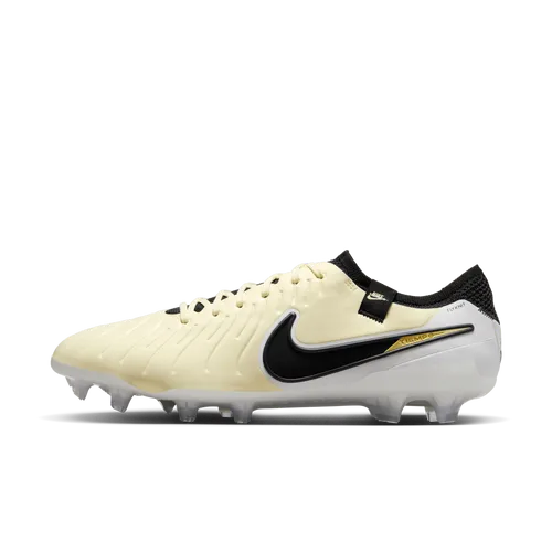 Nike Tiempo Legend 10 Elite Firm-Ground Low-Top Football Boot - Yellow - Leather
