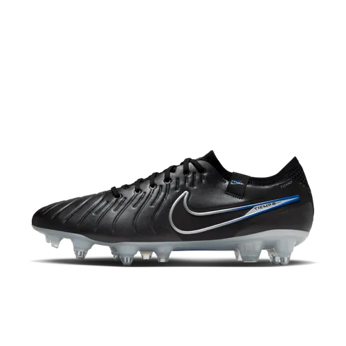 Nike Tiempo Legend 10 Elite Soft-Ground Low-Top Football Boot - Black - Leather