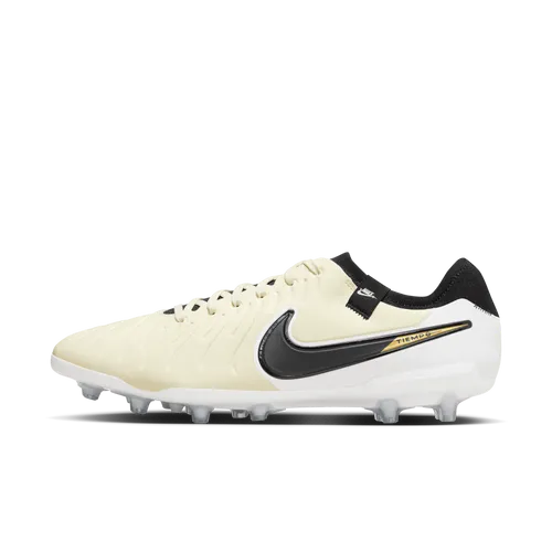 Nike Tiempo Legend 10 Pro Artificial-Grass Low-Top Football Boot - Yellow - Leather
