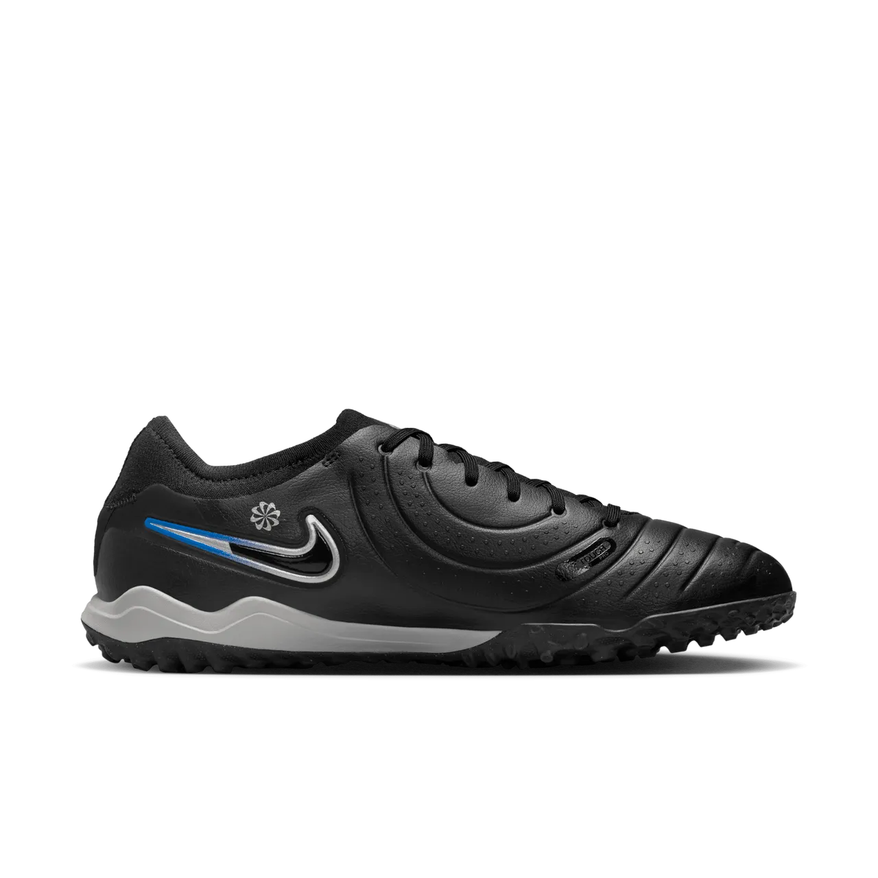 Nike Tiempo Legend 10 Pro Turf Low-Top Football Shoes - Black - Leather