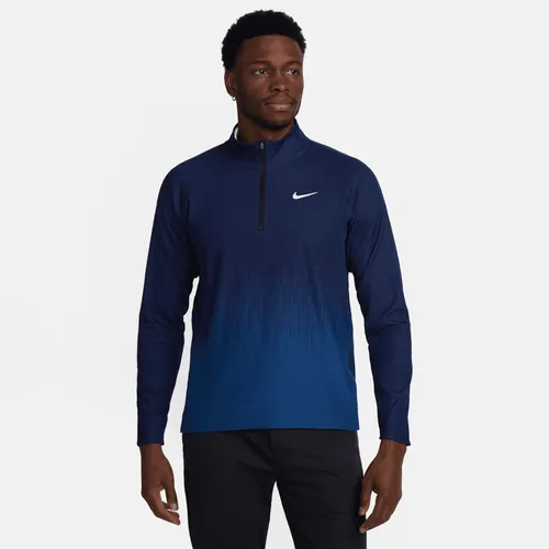 Nike Tour Men's Dri-FIT ADV 1/2-Zip Golf Top - Blue - Polyester