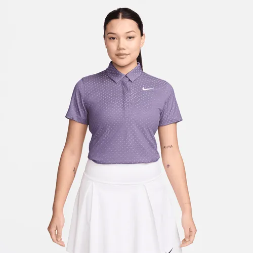 Nike Tour Women's Dri-FIT ADV Short-Sleeve Golf Polo - Purple - Polyester