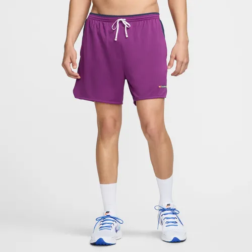 Nike Track Club Men's Dri-FIT 13cm (approx.) Brief-Lined Running Shorts - Purple - Polyester