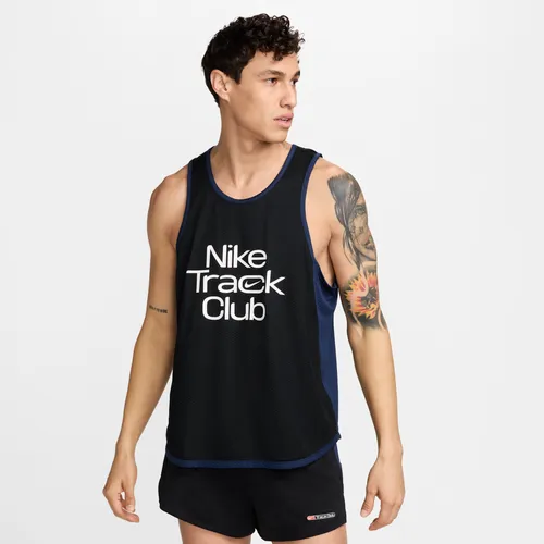Nike Track Club Men's Dri-FIT Running Vest - Black - Polyester