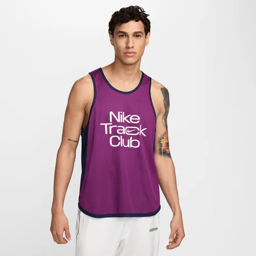 Nike Track Club Men's Dri-FIT Running Vest - Purple - Polyester