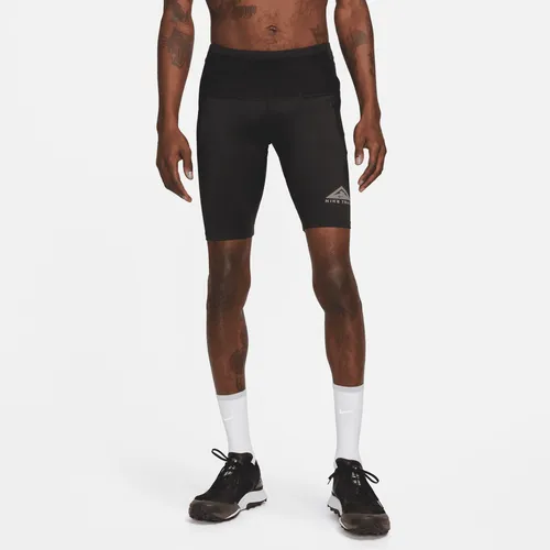 Nike Trail Lava Loops Men's Dri-FIT Running 1/2-length Tights - Black - Polyester