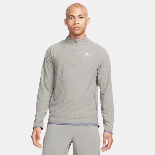Nike Trail Men's Dri-FIT 1/2-Zip Running Top - Grey - Polyester