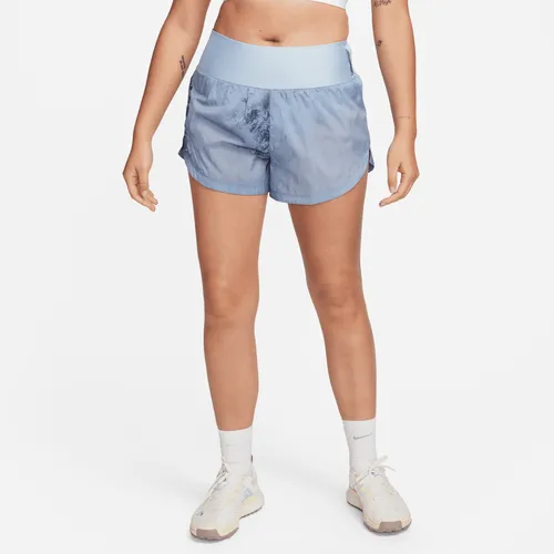 Nike Trail Women's Repel Mid-Rise 8cm (approx.) Brief-Lined Running Shorts - Blue - Polyester