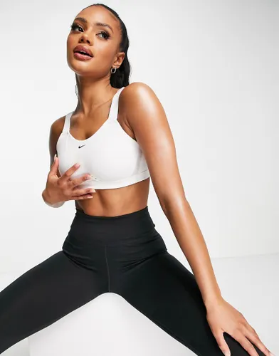 Nike Training Alpha dri-fit high support sports bra in white