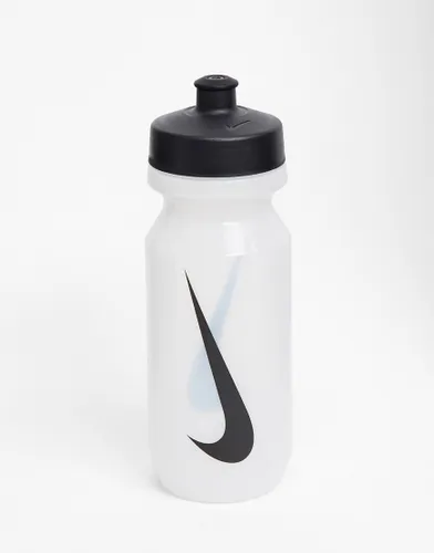 Nike Training Big Mouth 2.0 625ml water bottle in clear with black swoosh-White