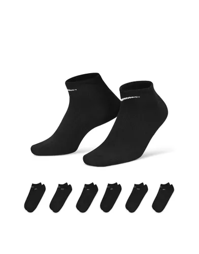 Nike Training Everyday Lightweight 6 pack no show socks in black