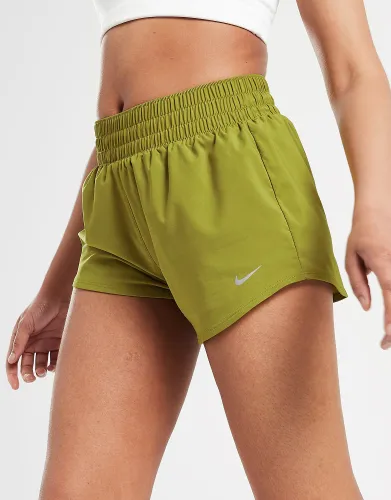 Nike Training One 3" Shorts - Green - Womens