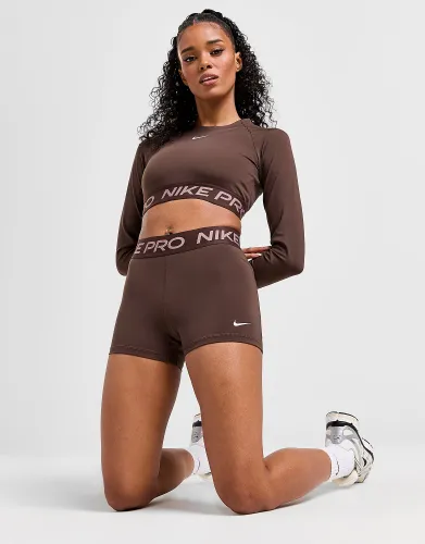Nike Training Pro 3" Dri-FIT Shorts - Brown - Womens