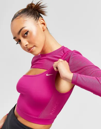 Nike Training Pro Crop Top - Fireberry - Womens