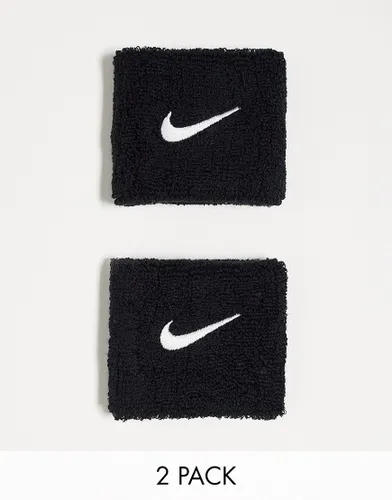 Nike Training Swoosh unisex wristbands in black