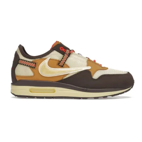 Nike , Travis Scott Air Max 1 Sneakers ,Brown male, Sizes: