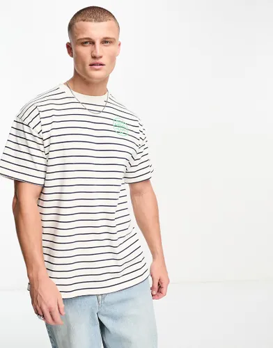Nike Trend striped t-shirt in cream and navy - CREAM-White