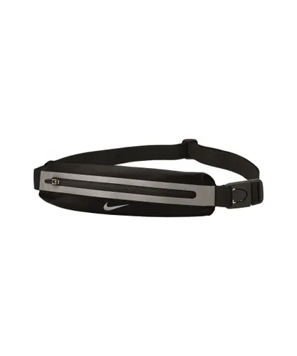 Nike Unisex 2.0 Slim Waist Bag (Black/Silver) Nylon - One Size