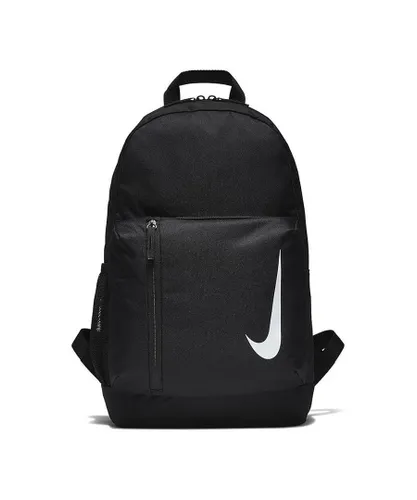 Nike Unisex Academy Team Backpack Zip Fastening Adjustable Straps - Black - One Size