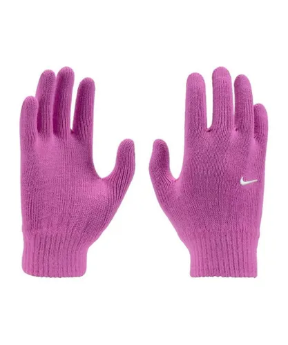 Nike Unisex Adult TG 2 Playful Knitted Swoosh Gloves (Pink/White)