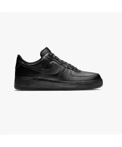 Nike Unisex Air Force 1 '07 Trainers Black/Black Leather