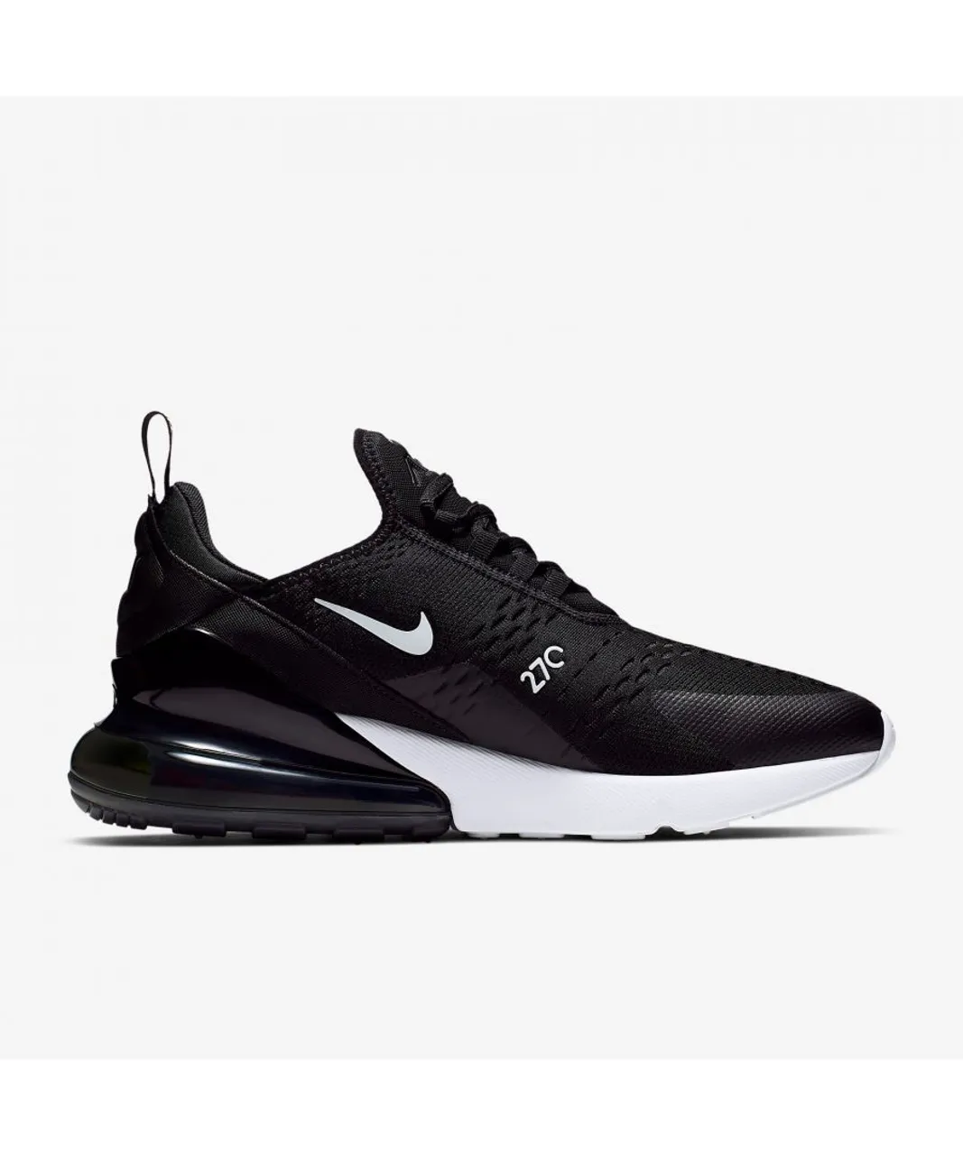 Nike Unisex Air Max 270 Trainers Black/White/Solar Red/Anthracite Mesh