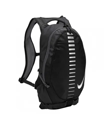 Nike Unisex Run Commuter Backpack (Black/Silver) - One Size