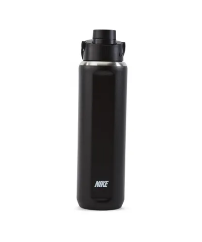 Nike Unisex SS Recharge 710ml Water Bottle (Black) Stainless Steel - One Size