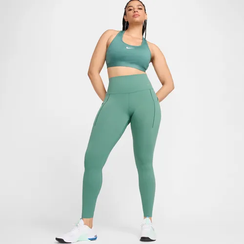 Nike Universa Women's Medium-Support High-Waisted Full-Length Leggings with Pockets - Green - Nylon