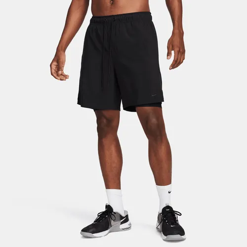 Nike Unlimited Men's Dri-FIT 18cm (approx.) 2-in-1 Versatile Shorts - Black - Polyester